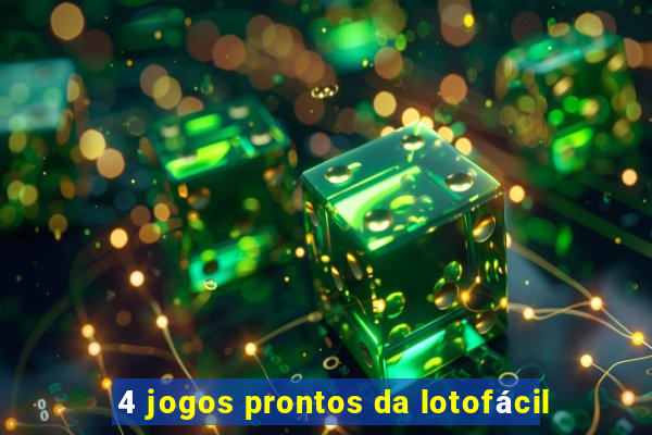 4 jogos prontos da lotofácil