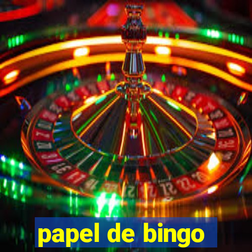 papel de bingo