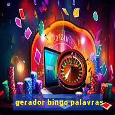 gerador bingo palavras