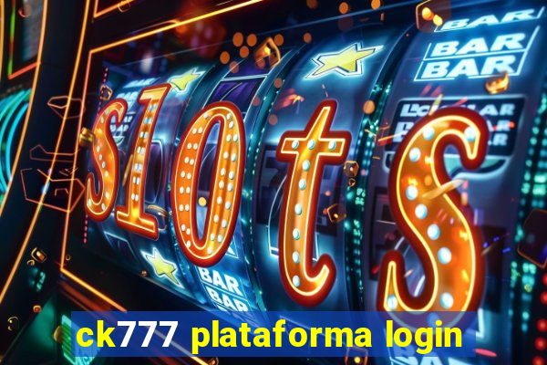 ck777 plataforma login