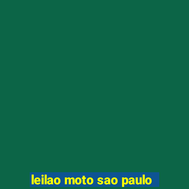 leilao moto sao paulo